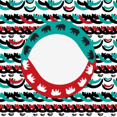 Vector seamless background in ethnic style with space for text
