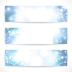 Set of fantasy vector banners N7