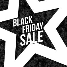 Black Friday sale poster Vector illustration