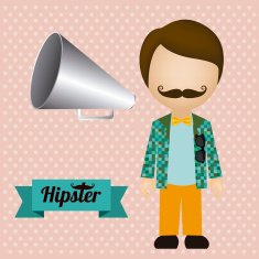 Hipster illustration N7