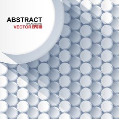 Abstract circle background with drop shadows
