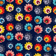 Traditional folk floral pattern vector illustration N8