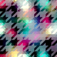 Houndstooth pattern on abstract geometric background N9