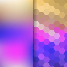 abstract background consisting of hexagons and matt glass N17