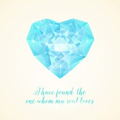 Diamond heart for your design N4