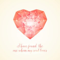 Diamond heart for your design N5