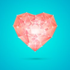 Diamond heart for your design N6
