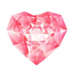 Diamond heart for your design N7