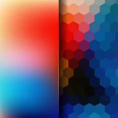 abstract background consisting of hexagons and matt glass N21