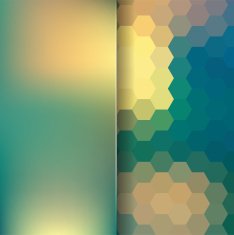 abstract background consisting of hexagons and matt glass N22