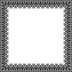 black lace frame N2