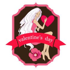 Valentines day card vector N8