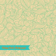 Abstract hand-drawn seamless floral pattern N4