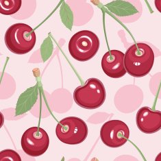 Seamless pattern with cherry N4