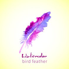 Feather Painted Live Watercolor Paint N11