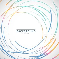 Vector abstract color line and circle background N18