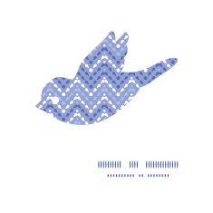 Vector purple drops chevron bird silhouette pattern frame