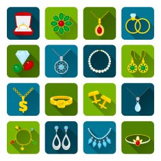 Jewelry icon set N2