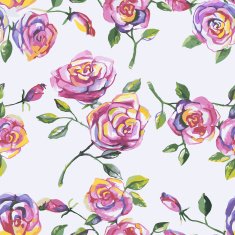 seamless pattern with beautiful roses N11