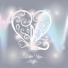Magical background with colorful lights Happy Valentine's Day N11