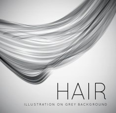 Closeup of long human hair N4