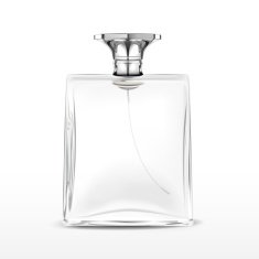 elegant empty perfume bottle