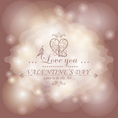 Magical background with colorful lights Happy Valentine's Day N12