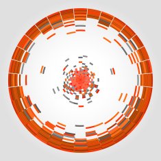 abstract color circle pattern technology background