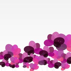 Abstract background with Flowers Vector Illustration N7