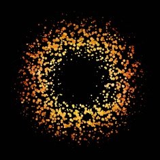 abstract color halftone circle N4