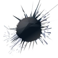 Abstract black contemporary frame concept
