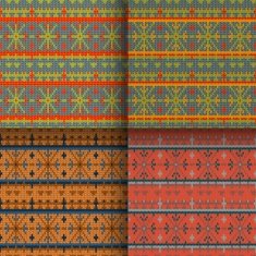 set of seamless knitted patterns N8