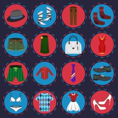 clothes icons set N3