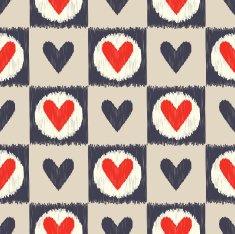 seamless heart scribble texture background N2