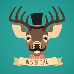 Animal hipster portrait N3