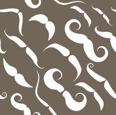 Mustache seamless pattern N7