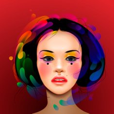 Asian woman beauty face portrait