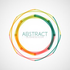 Symmetric abstract geometric shape N197