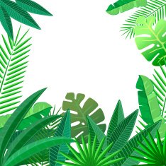 Tropical leaves floral design