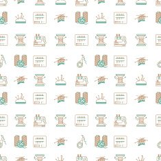 Bicolor line design vector background for sewing or handmade
