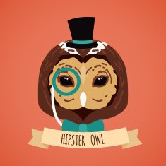 Animal hipster portrait N5