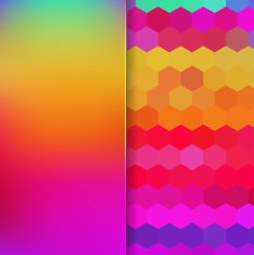 abstract background consisting of hexagons and matt glass N26