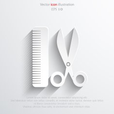 Vector hair salon tools N21