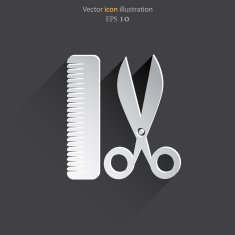 Vector hair salon tools N23