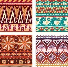 Color seamless tribal texture N3