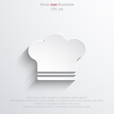 Vector cooking cap web icon