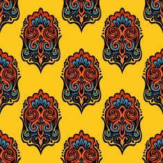Damask Seamless Vector Pattern Festive