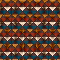 Vintage Knitted Seamless Pattern in Fair Isle style Hipster Sweater N2