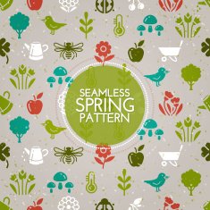 Seamless spring pattern N4