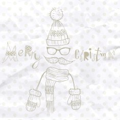 Christmas Background on Hipsters Style